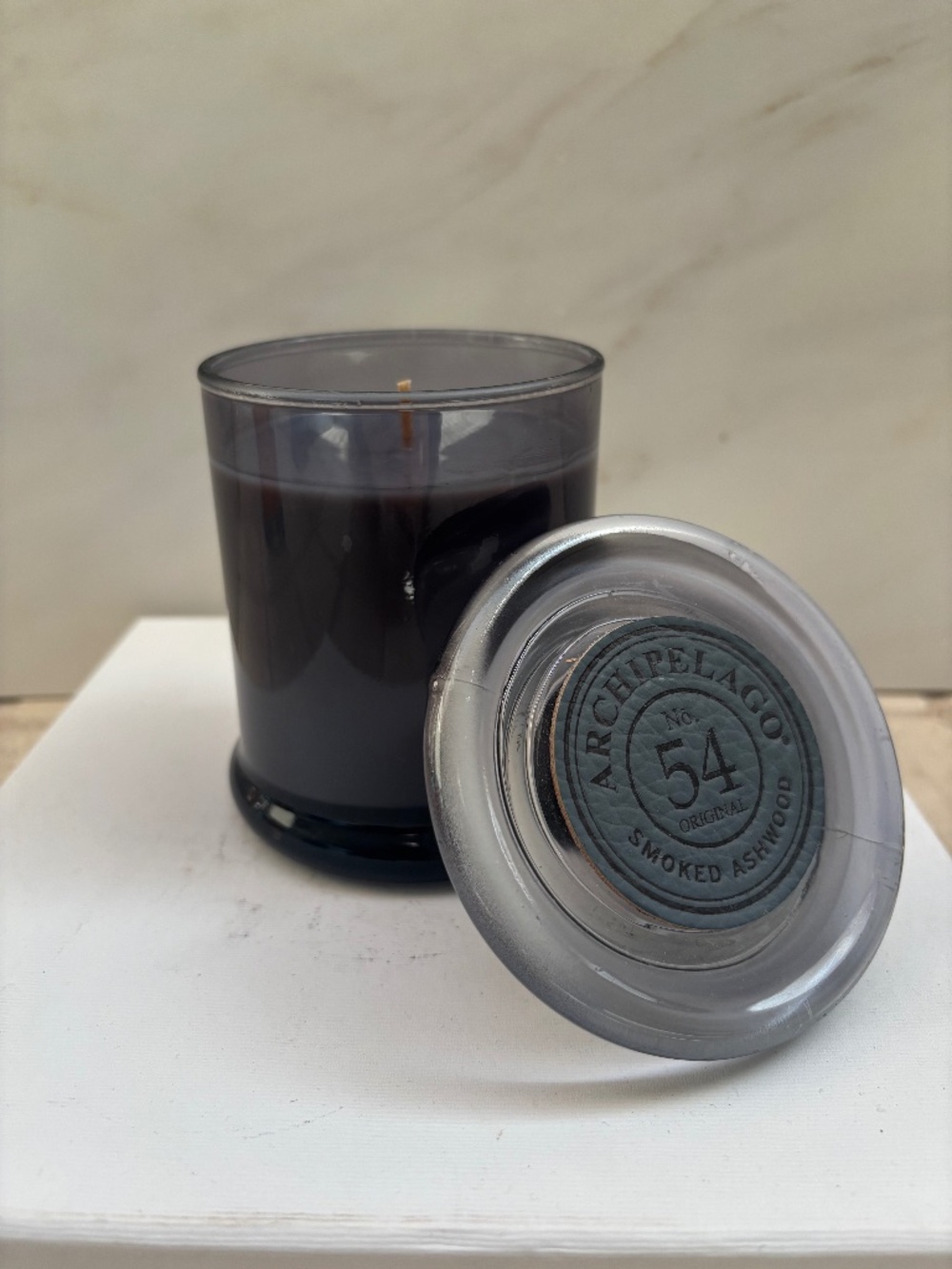 Archipelago Smoked Ashwood Glass Jar Candle